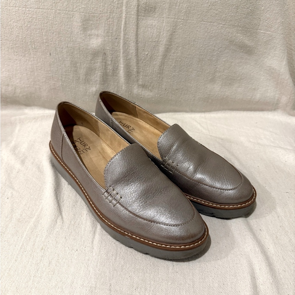 Naturalized Loafer, Andie Silver Leather
